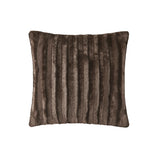 Madison Park Duke Glam/Luxury Faux Fur Square Pillow MP30-2999 Brown