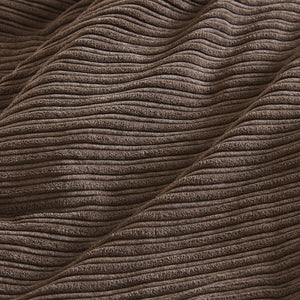 English Elm 7 Piece Micro Corduroy Comforter Set In Rich Brown Queen - Cozy Lodge-Inspired Elegance For Your Bedroom B035P266664