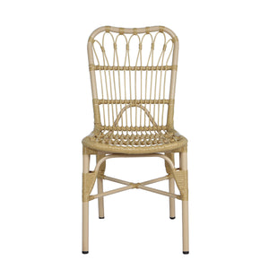 English Elm Christopher Knight Home® - Outdoor Hand-Woven PE Rattan Patio Dining Chairs Set of 2 with Iron Frame 400lb Capacity, No Assembly Required Natural N762P236148N
