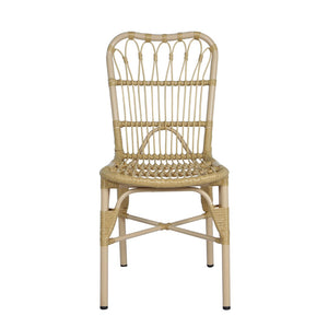 English Elm 5 Piece Outdoor Dining Set Acacia Wood Table Woven Rattan Chairs Patio Backyard N762S000013AAN