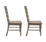 English Elm Wallace & Bay - Wallace & Bay  Ludin Taupe Ladderback Dining Chairs, Set Of 2