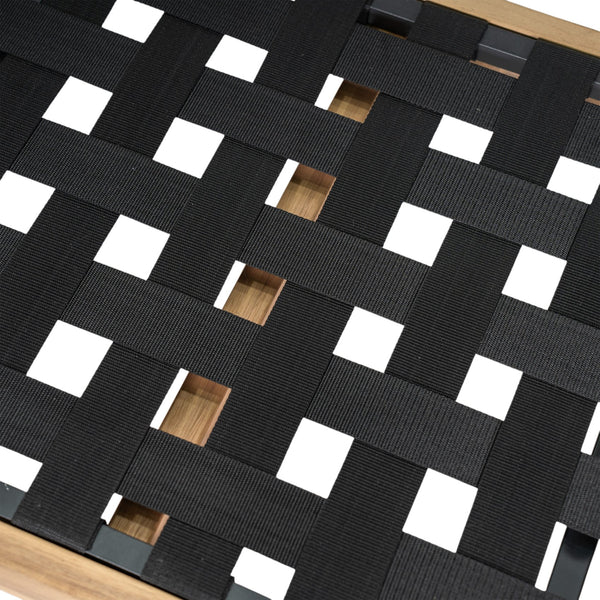 English Elm Christopher Knight Home® - Verona Outdoor Acacia Wood Loveseat With Beige Cushion & Black Rope Accents For Stylish Patios N775P309257B