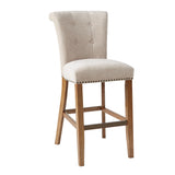 Madison Park Colfax Transitional 30-Inch Bar Stool MP104-0062 Cream