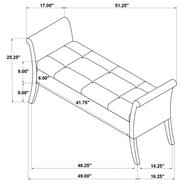 English Elm Pasley Velvet Button Tufted Rolled Arm Lift Top Storage Bench for Bedroom Entryway Beige B062P441161