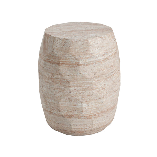 English Elm Christopher Knight Home® - Outdoor/Indoor Lightweight Concrete Side Table - Elegant Travertine Finish For Versatile Spaces N773P253798Z