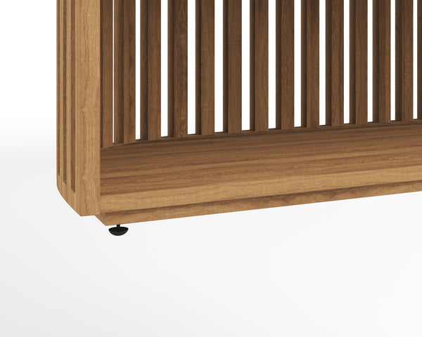 Sunpan Tessa Bookcase - Exquisite Natural Mango Wood Design With Unique Imperfections, Curved Frame & Craftsmanship Brown Wood 109602