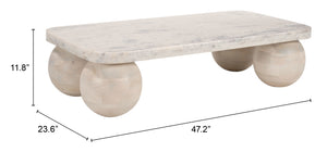 Camakat Coffee Table Natural 110240 Zuo Modern