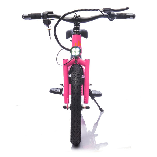 English Elm 24v Kids Electric Dirt Bike 300w Motor 16in Pneumatic Tires Adjustable Seat Ages 5 to 12 Pink W1578P335443