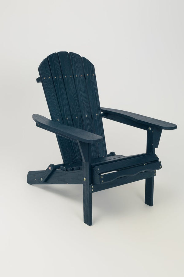 English Elm Wood Solid Hemlock Folding Adirondack Chair Uv Resistant Embossed Grain Outdoor Patio W1390P462290