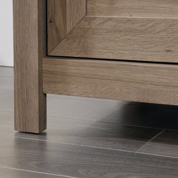 English Elm Dresser, Rustic Brown Finish With Roomy Drawers - Versatile Storage For Stylish Bedrooms & More! B356P402592