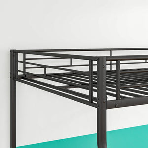 English Elm Heavy Duty Steel Full Over Queen Bunk Bed Adult Guest Room Powder Coat Frame W840S00001