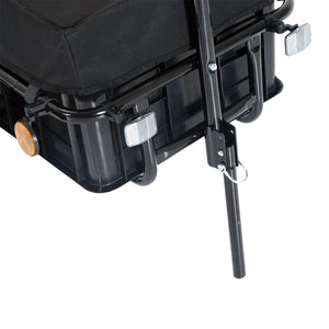 English Elm Aosom Bike Cargo Trailer with Waterproof Oxford Cover and 16 Inch Rubber Wheels W2225P217048
