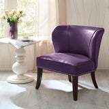 Madison Park Hilton Modern/Contemporary Armless Accent Chair FPF18-0106 Purple