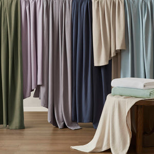 English Elm 1-piece King Cotton Woven Blanket Oeko-tex Certified Lightweight Layering Bedding Olive Green B035P408738