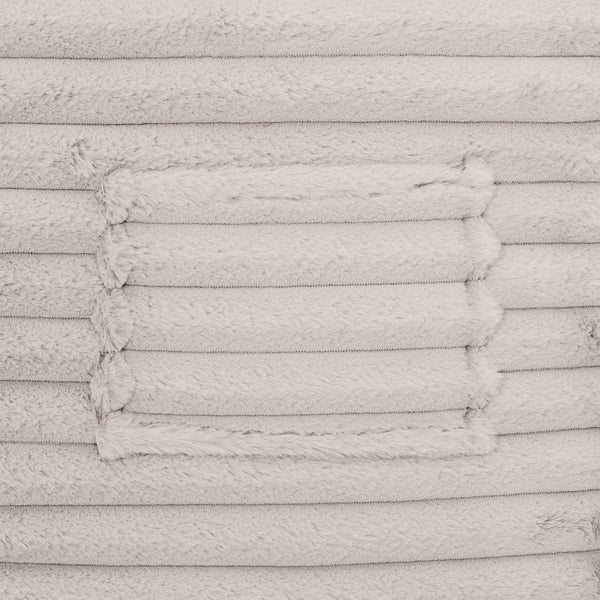 English Elm Modern Memory Foam Bean Bag Lounger with Plush Faux Fur Cover for Ultimate Comfort and Relaxation taupe 23 L x 21 W x 18 H B2741P329275