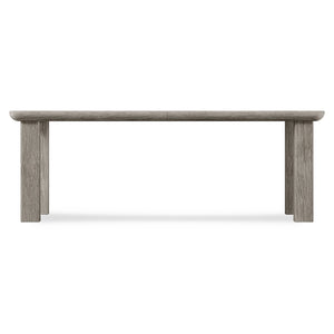 Bernhardt Bernhardt Monolith Dining Table With Wire-Brushed Oak Puma Finish, 84" Expandable Top, Rustic Modern Charm 343222