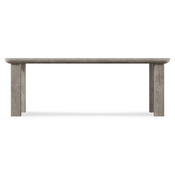Bernhardt Bernhardt Monolith Dining Table With Wire-Brushed Oak Puma Finish, 84" Expandable Top, Rustic Modern Charm 343222
