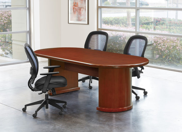 OSP Home Furnishings Sonoma Racetrack Conference Table Seats Ten with Integrated Cable Management Grommets SON60