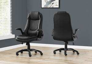 English Elm Office Chair Ergonomic High-Back Executive with Headrest, Plush Seat, Tilt Lock, Swivel Mobility Black 31 L x 13 W x 26 H B2710P219675