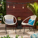 Christopher Knight Home® - Noble House - Java Outdoor Modern Faux Rattan Club Chair - Set of 2