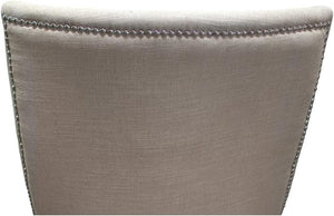 English Elm High Back Wingback Accent Chair Polyester Upholstery Nailhead Trim Tailored Living Room Seat Black+Natural B011P439042