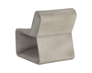 Sunpan Odyssey Lounge Chair - Sculptural Concrete Design for Modern Indoor and Covered Outdoor Spaces Grey