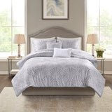 Kiona Modern/Contemporary 5 Piece Crushed Velvet Comforter Set