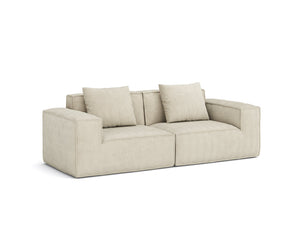 English Elm Modular Corduroy Velvet Sleeper Sofa Convertible Two Piece Set for Living Rooms W3147S00006