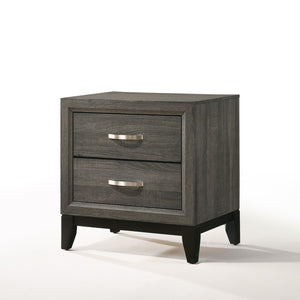 English Elm Weathered Grey 2-Drawer Nightstand