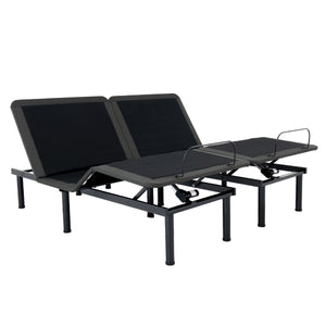 English Elm Refresh Split Flex King Hybrid Mattress Bundle with Adjustable Base Six Layer Foam B210S00004