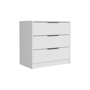 English Elm Kaia White 3-Drawer Dresser with Superior Top, Modern Particle Board Design, 27.5" Wide Storage B07091879