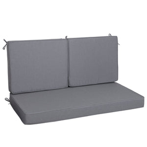 English Elm Outdoor Deep Seat Cushions for Patio Furniture Waterproof Replacement Chair Cushions Set of 2 17x15x16 Durable Comfort Gray W419P290495