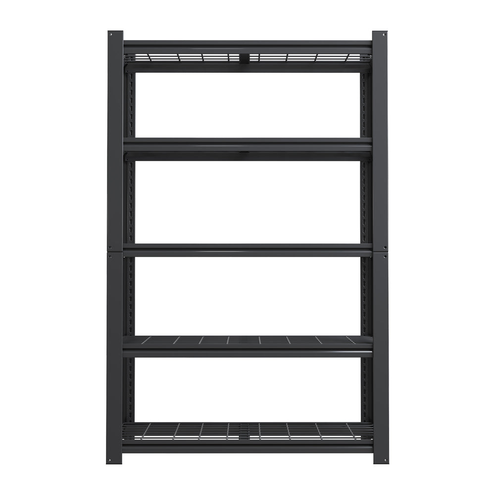 English Elm 72"H 5-Tier Heavy Duty Wire Shelving Rack, 2000 lb Capacity, Adjustable Metal Storage Organizer for Garage Pantry Kitchen - Rust-Resistant Durable Design (35.43" W x 15.75" D) T2398P306288