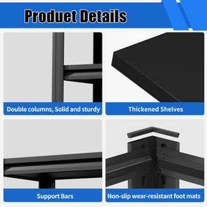English Elm 30-40 Gallon Aquarium Steel Rack Three Tier Heavy Duty Fish Tank Stand for Home T2398P480395
