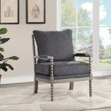 OSP Home Furnishings Abbott Chair Charcoal