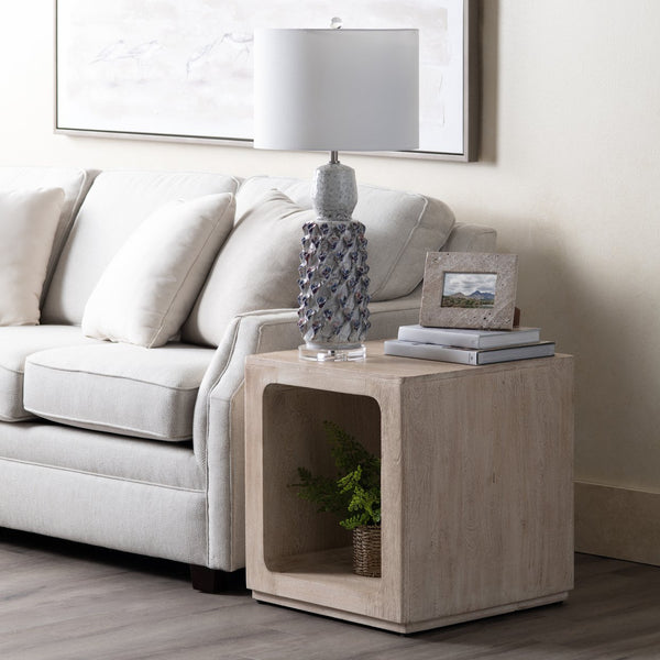 Crestview Collection 31.5"H Coastal-inspired Ceramic Table Lamps Set Of Two With Dimensional Design & Linen Shades   Cvap3238