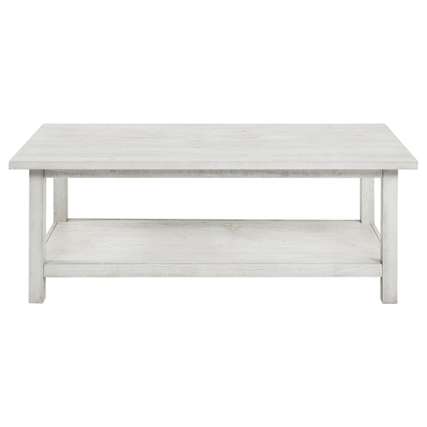 English Elm Castleton Farmhouse 2 Piece Living Room Set with Shelf Storage and Drawer B062S01717
