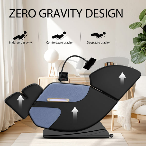 English Elm Massage Chair Recliner - Zero Gravity Full Body Air Pressure System For Ultimate Relaxation & Comfort W1875P224693