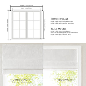 JLA Home Madison Park - Total Blackout Cordless Roman Shade — Premium Light-Blocking, Child-Safe Design for Sleep & Media Rooms White MP40-8655