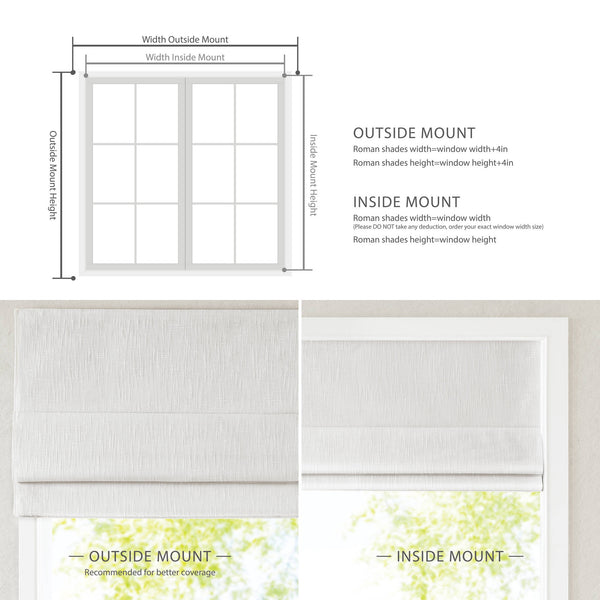 JLA Home Madison Park - Total Blackout Cordless Roman Shade — Premium Sleep-Friendly Light Block, Child-Safe, Sleek Design White MP40-8659