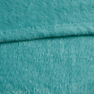 JLA Home Intelligent Design - Oversized Microlight Plush Blanket for Bed and Couch — Cloud-Soft, OEKO-TEX Certified Comfort Layering Aqua ID51-822