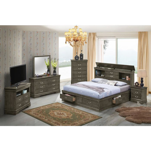 English Elm Elegant Twin Storage Bed For Small Spaces - Stylish Gray With Ample Under-Bed Storage Solutions B078S00299