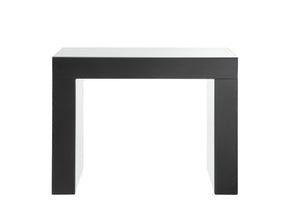 English Elm Nysa Glam Mirrored Vanity Desk with Faux Crystal Inlays and Matching Stool Included B2726P448766