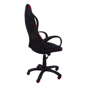 English Elm Office Gaming Chair with Ergonomic High-Back, Thick Padded Seat, Tilt Lock, 360° Swivel Mobility Black 32 L x 11 W x 26 H B2710P219665