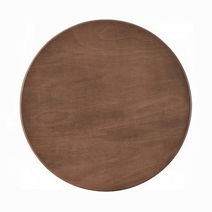 English Elm Brown Round 42" Modern Contemporary Dining Table - 4-Person Wooden Kitchen Table, Warm Finish, Easy Assembly B2741P328587