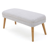 Christopher Knight Home® - Noble House - Desdemona Beige Fabric Ottoman