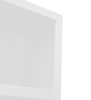 English Elm Nora Modular 60" High Bookshelf – Fully Assembled Two-Tone Alder & Poplar Shelving for Stylish Storage White B108P345202