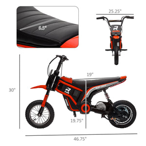 English Elm Aosom 12v Electric Kids Ride on Utv with Remote Control Suspension and Music System Red W2225P229308