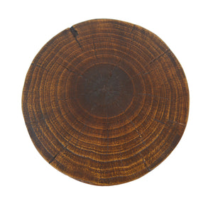 English Elm Christopher Knight Home® - Outdoor Hollow Design Side Table - Lightweight Concrete With Wood-Like Finish For Patio & Poolside Use N770P291496A