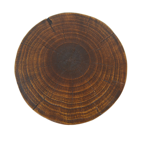 English Elm Christopher Knight Home® - Outdoor Hollow Design Side Table - Lightweight Concrete With Wood-Like Finish For Patio & Poolside Use N770P291496A